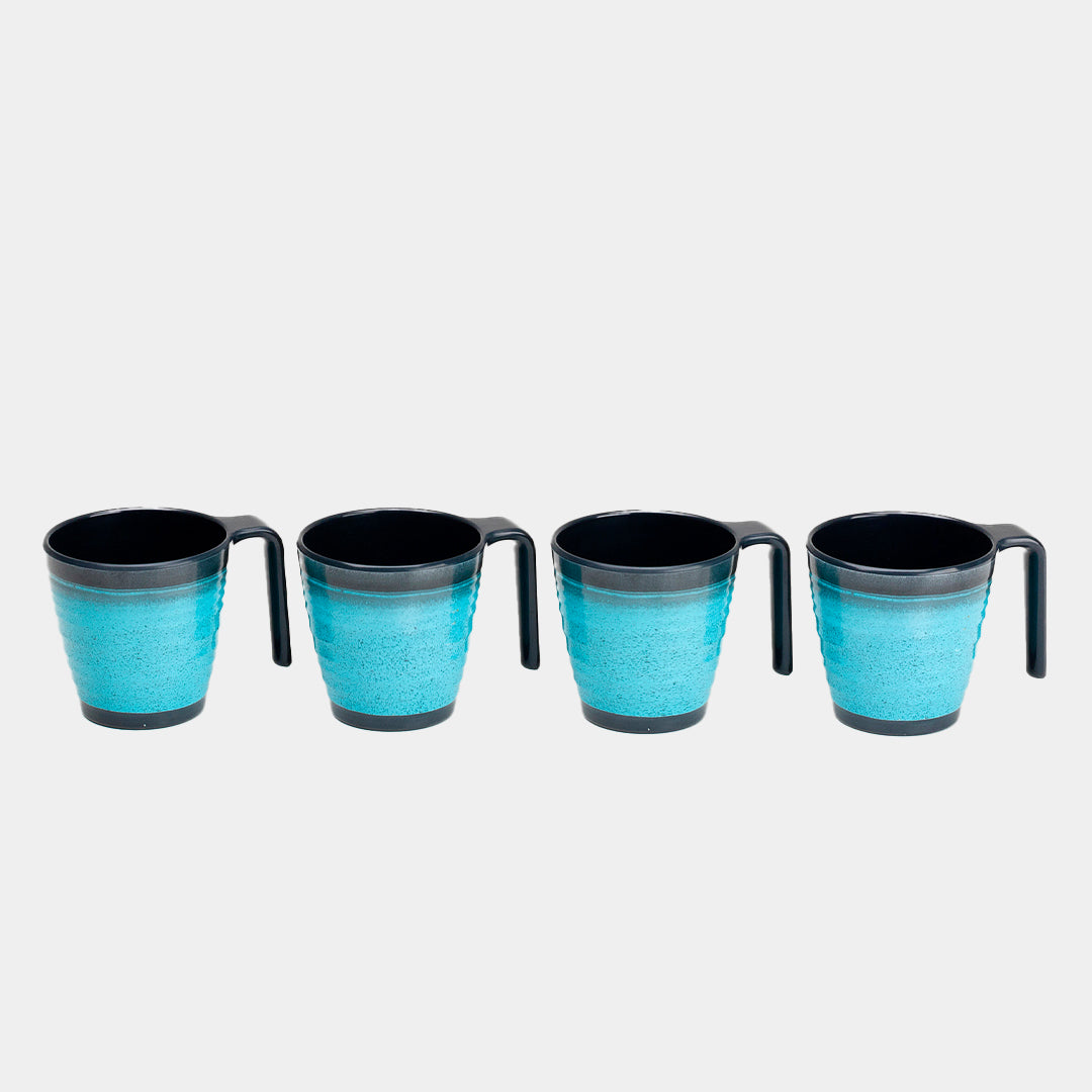 Tasses empilables en mélamine Flamefield Granite Aqua